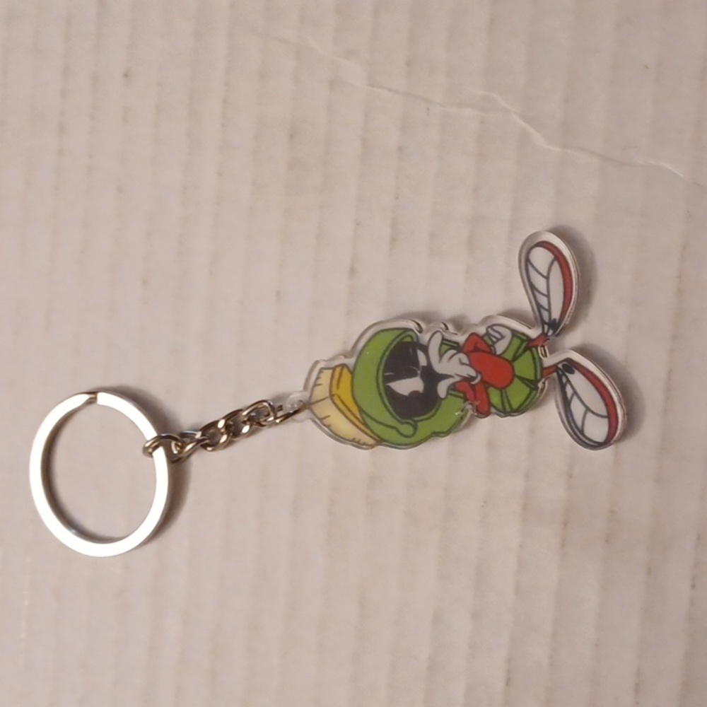 4/$60 New Acrylic Marvin the Martian Keychain